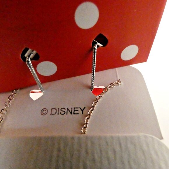 Necklace 18" Goldtone Minnie Mouse Hong Kong OOAK Rhinestone & Gift Bag NWT - Picture 5 of 6